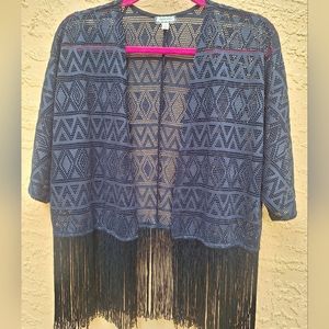 Women's black cover-up size M